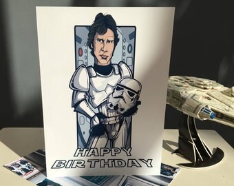 Han Solo Star Wars Birthday Card