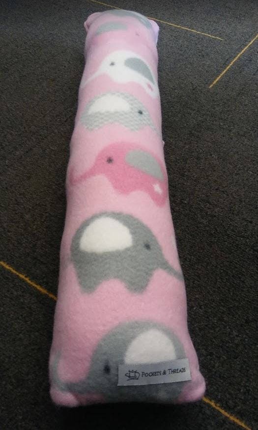 Fleece Seat Belt Pillow with Velcro Straps Toddlers or