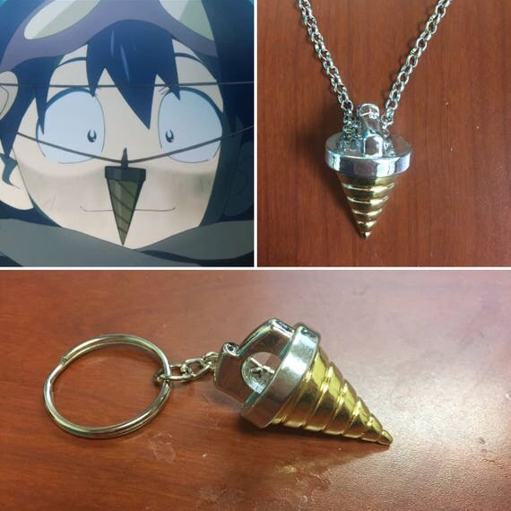 Simon Gurren Lagann Drill Key Necklace Core Drill Key