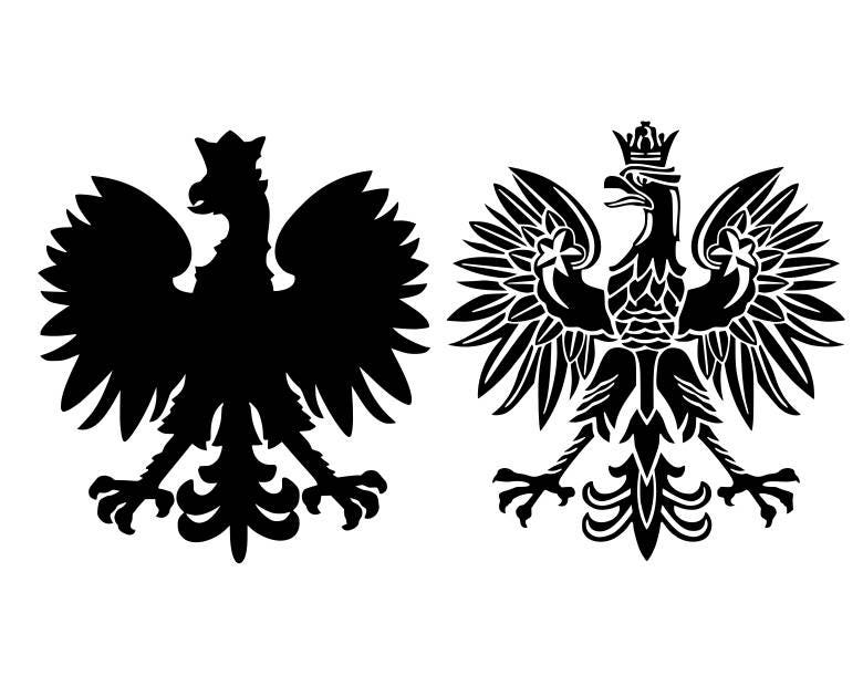 Polish eagle svg, Poland svg, eagle svg, cricut silhouette cutting file