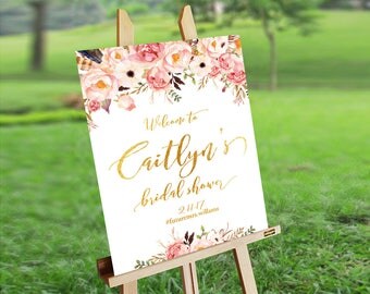 Bridal Shower sign, Bridal Shower Welcome Sign, Bridal Shower decoration, PRINTABLE Welcome sign, Bridal shower welcome sign - US_BSb2