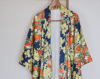 SALE /// Kimono Robe, Kimono Gown, gown, robe, Floral Silk Kimono, Gorgeous Silk Robe, Japanese kimono, Silk Kimono, Kimono, Gorgeous kimono
