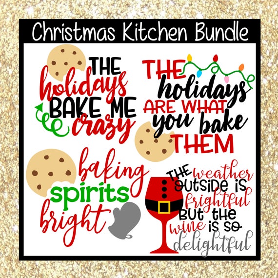 Download Christmas Holiday Baking SVG Bundle Pack Holidays Bake Me