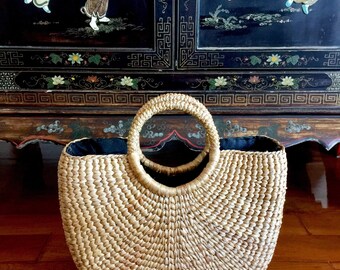 Ahava Medium Handwoven Straw Bag,Straw Beach Tote,Straw Handbag,Straw Bag,Beach Basket,Basket Purse,Straw Summer Market Bag,Straw Bag Basket