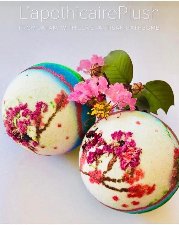 From Japan With Love bath bomb cherry blossom bath bomb