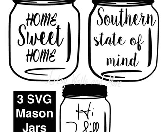 Download Mason jar silhouette | Etsy