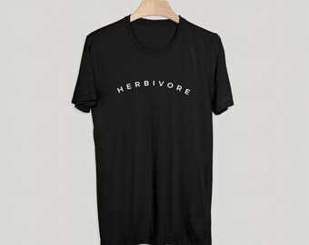 Herbivore T-Shirt - Vegan, Vegetarian Shirt - Graphic Tee - Black, White or Grey - Perfect Gift