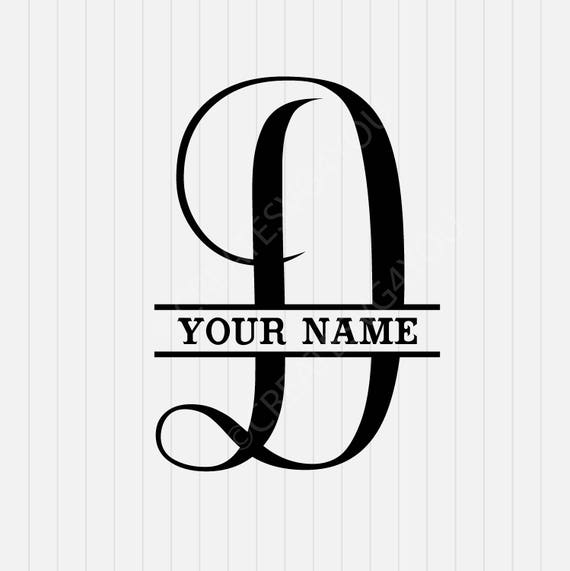 Download D Split Monogram SVG Split letter D SVG svg dxf eps