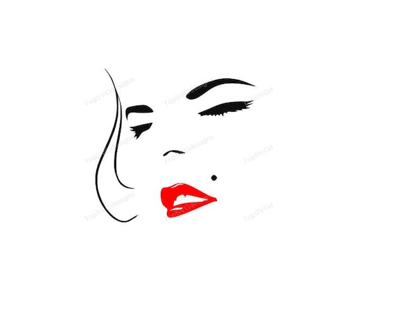 Marilyn Monroe SVG DXF PNG included design for cricut or
