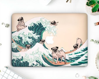 Pug Macbook Pro Case Wave Laptop Case Macbook Hard Case Macbook Air Case Macbook Air 13 Macbook 2016 Case Macbook Pro 2016 AMM2014