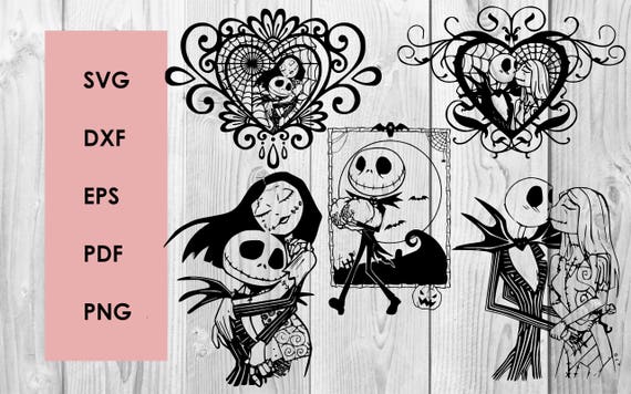 Nightmare before christmas SVG DXF PNG cutting file