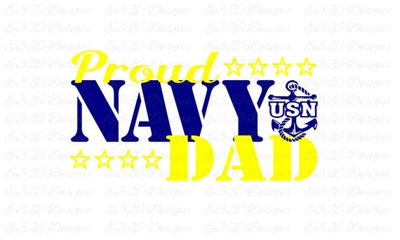 Download Proud Navy Dad SVG File