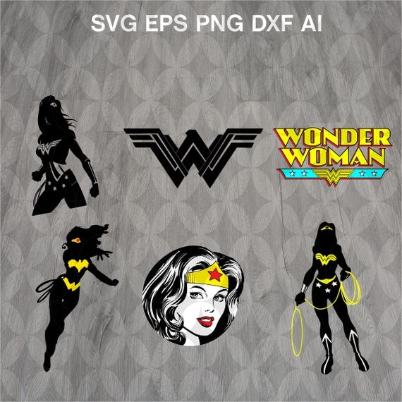 Download Wonder woman svg Superhero svg Silhouette svg Cut files