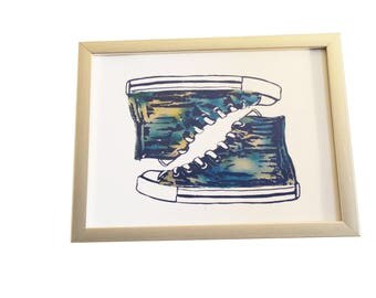Shoes wall art | Etsy