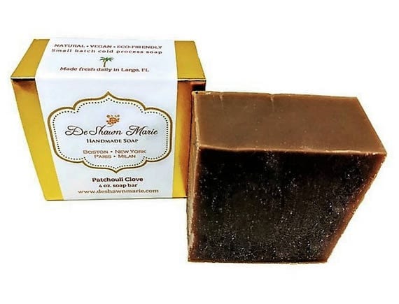 SOAP- Patchouli Clove Soap, Cold Process Soap, Natural Soap, Vegan Soap, Father's Day Gift, Christmas Gift, Vegan Gift, Hippie Gift, Favors