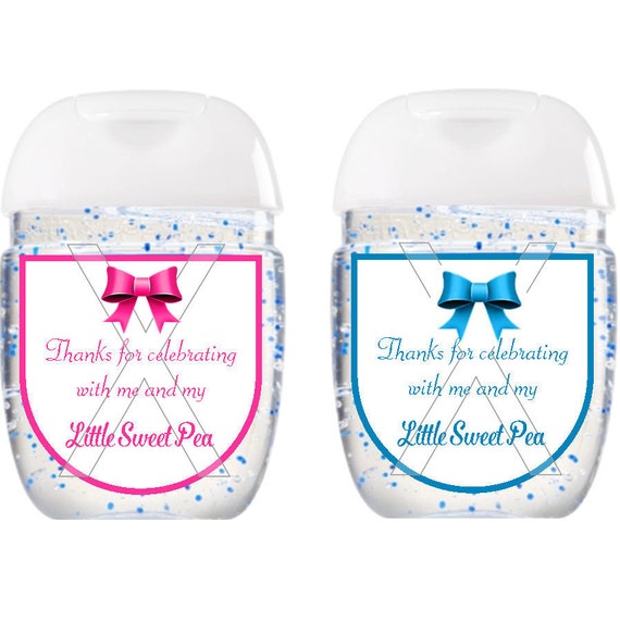 Printable Hand sanitizer labels Baby Shower Favor Labels