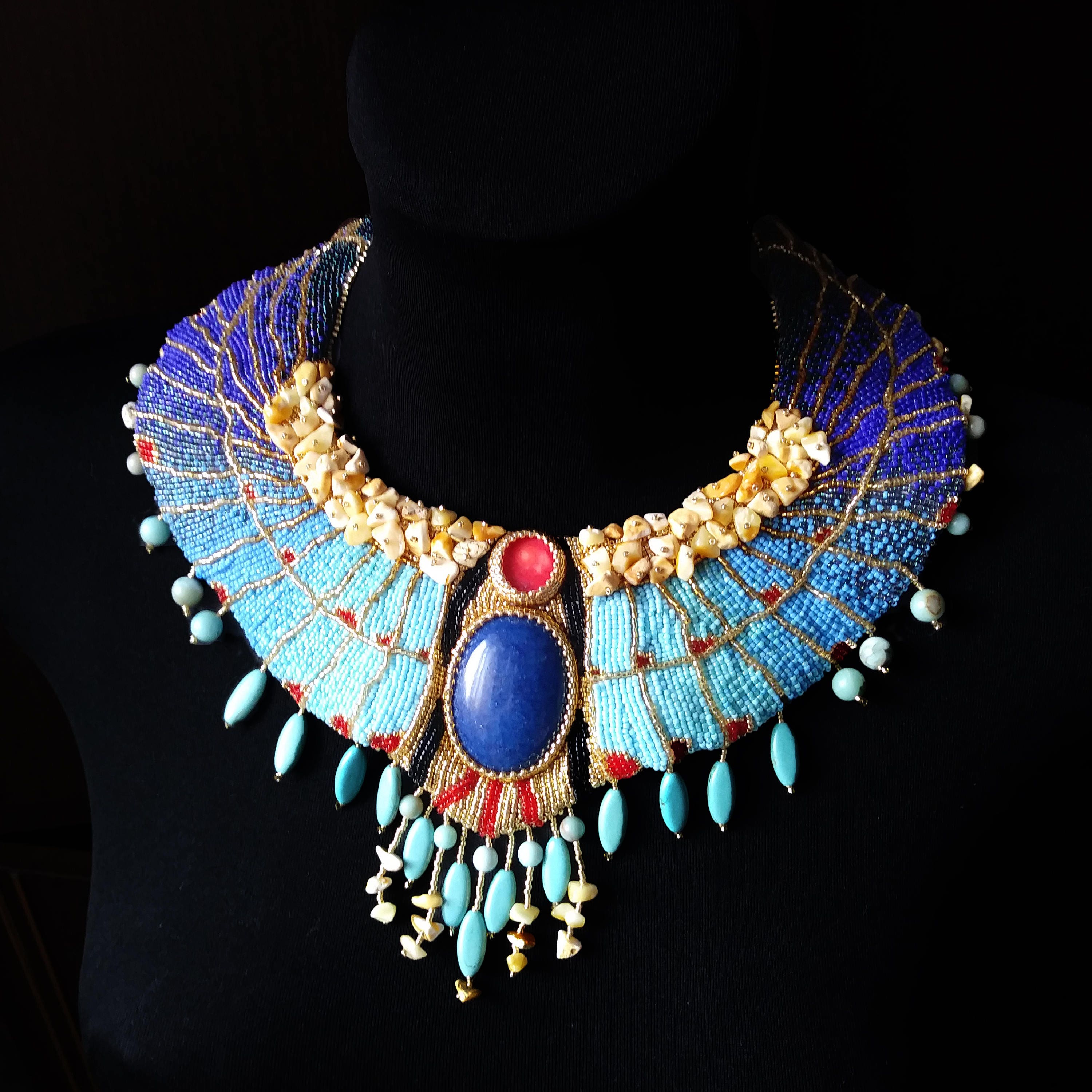 Cleopatra Necklace/ Couture Necklace/ Statement Necklace/