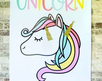 Pin The Horn On The Unicorn Game PRINTABLE by Lindi Haws of Love The Day