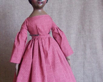 Clarise, cloth and clay art doll by Jan Conwell