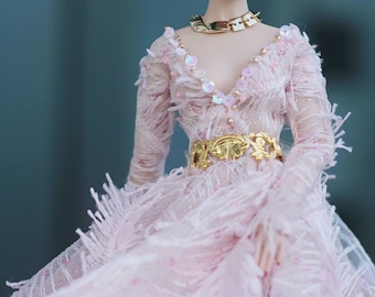 Pink Flamingo Evening Gown for Fashion Royalty (FR2, New Nuface, Nuface)