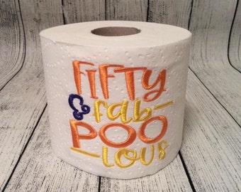 50th birthday toilet | Etsy