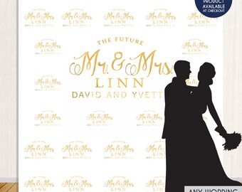 Photo Booth Backdrop, Custom Step And Repeat Backdrop, Engagement Party Banner, Wedding Backdrop Red Carpet, Printed Or Digital File BWD0002