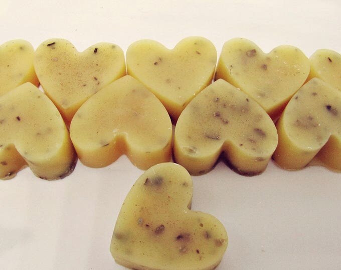 Rustic Wedding Favors - Heart Shaped Scented Soy Wax Melts - Organic - Melting Wax Warmer - Flameless Candle - Wax Tarts - Home Fragrance