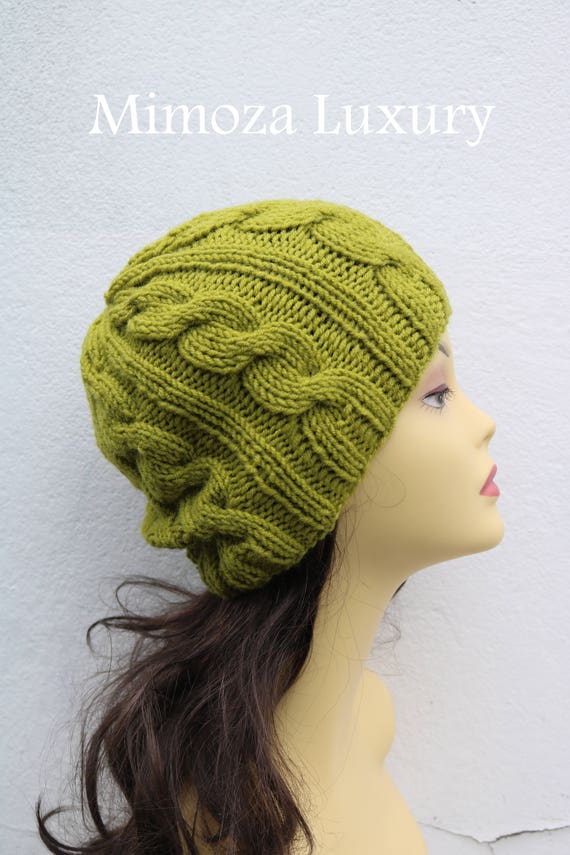 Pistachio Green women's Beanie hat, Hand Knitted Hat in green beanie hat, knitted men's, women's beanie hat, winter beanie, green ski hat