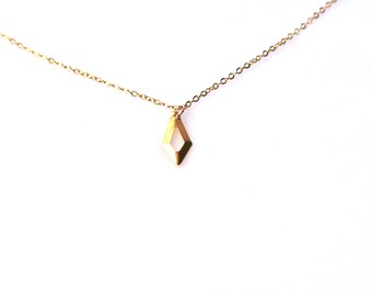 Modern Geometric Charm Necklace/Gold Filled Necklace/Layer Necklace