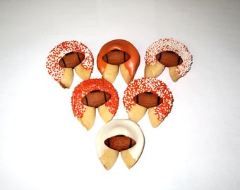 24 Orange & White FOOTBALL Fortune Cookies, Tennessee Volunteers, Texas Longhorns, Football Tailgating, College Football, Football Favors