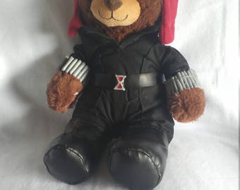 black widow teddy bear