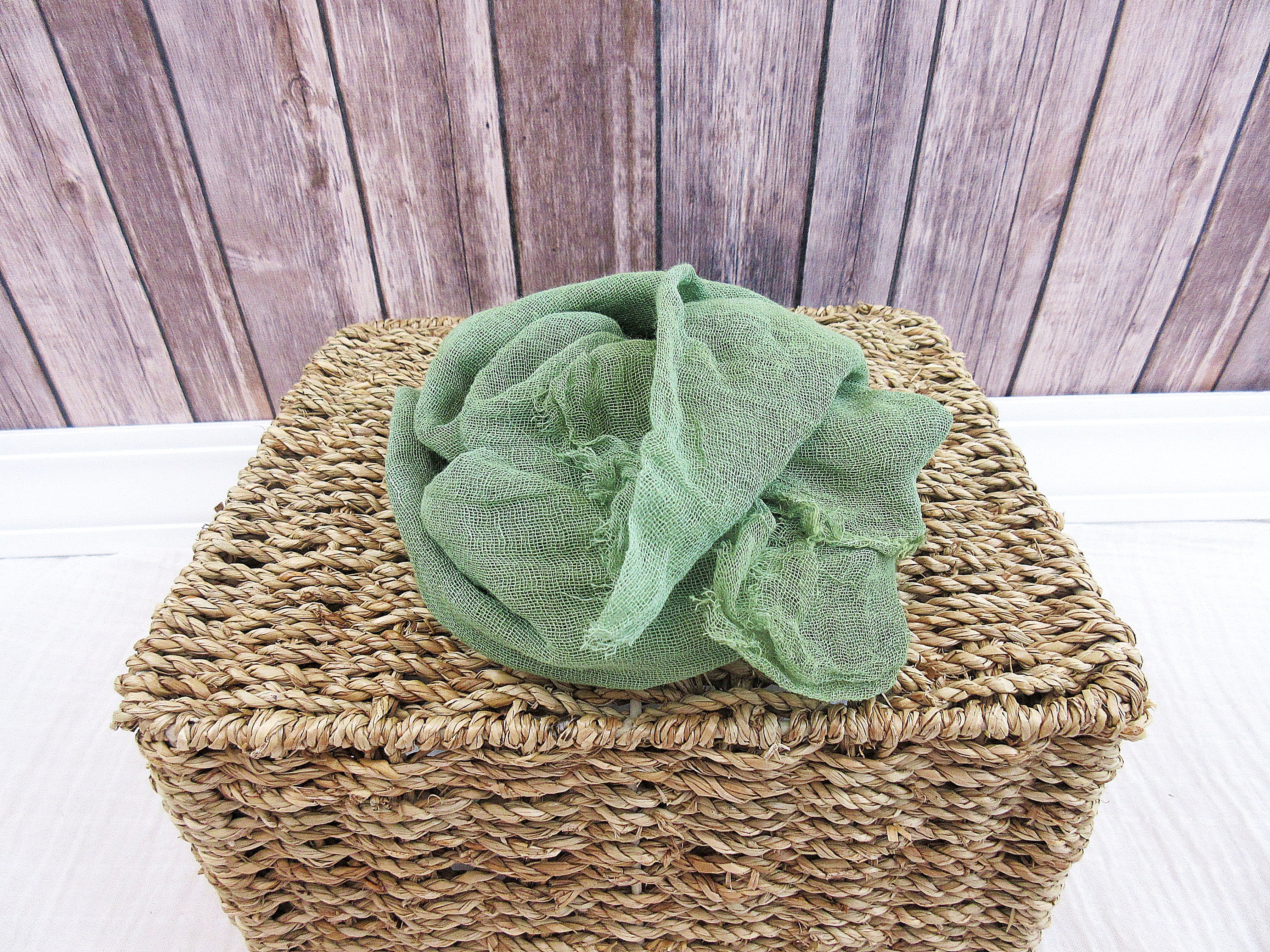 Newborn Cheesecloth Wrap Army Green Baby Wrap Maternity