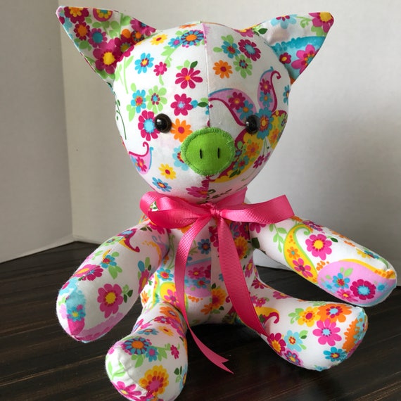 floral stuffed animal