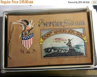 Summer Sale Vintage WW2 US Camp Wheeler GA Photo album