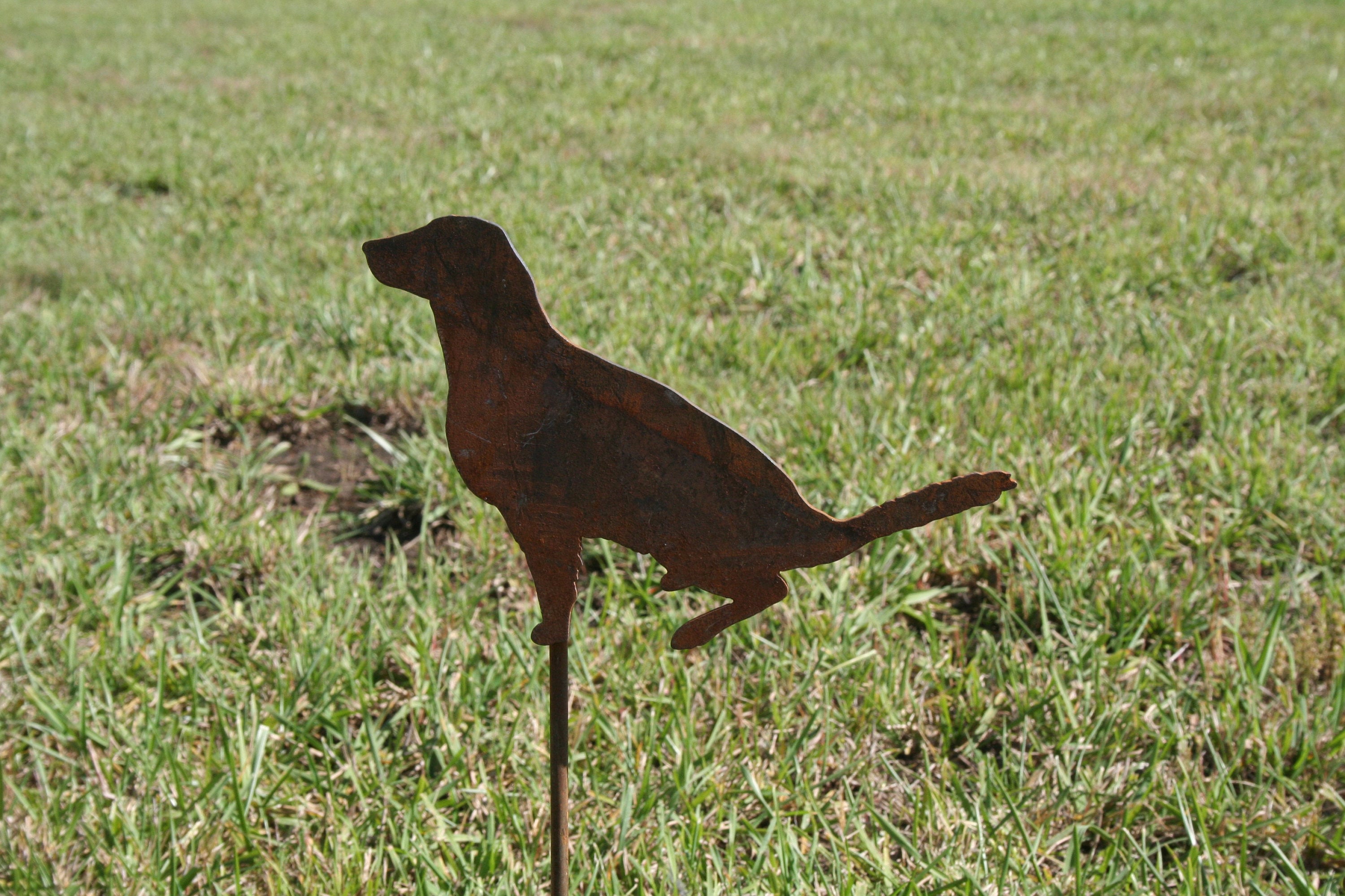 Dog Garden Stake, Dog Yard Stake, Garden Art, Collie Yard Sign, Garden