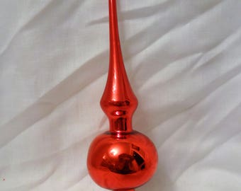 Christmas Ornament Vintage Glass Tree Topper from Germany