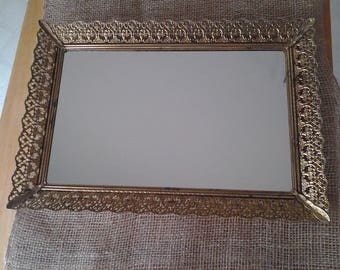 Vintage Vanity Mirror Tray