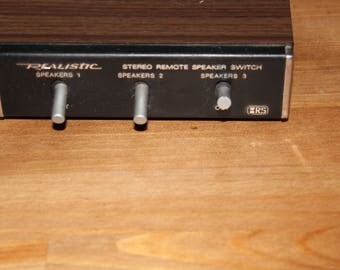 Vintage Radio Shack Realistic Stereo Remote Speaker Switch 40-125A