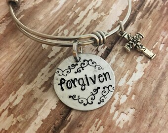 Forgiven bracelet | Etsy