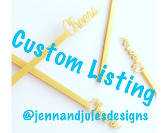 Silver Glitter Custom Topper Replacement