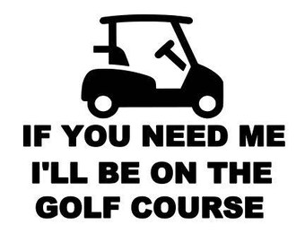 Funny Golf Cart Decals