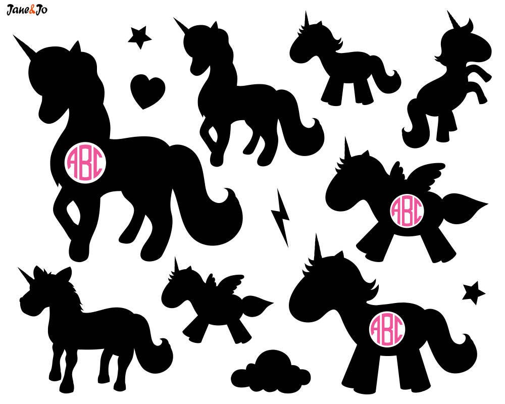 Free Free 197 Baby Unicorn Silhouette Svg SVG PNG EPS DXF File