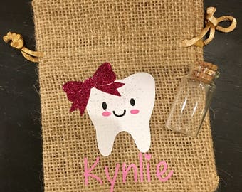 Tooth Fairy Bag, Personalized Tooth Fairy Bag, Tooth Fairy Pouch, Tooth pillow, tooth bag, Tooth Fairy, Tooth Holder
