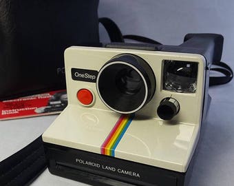 Vintage Polaroid One Step Land Instant Film Camera with Case