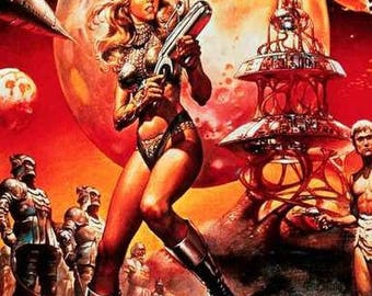 Barbarella Queen Of The Galaxy Jane Fonda Rare Vintage Poster