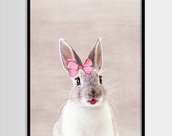 Rabbit Print | Etsy