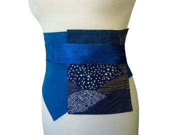 Wide waistband asymmetrical teal Sohan