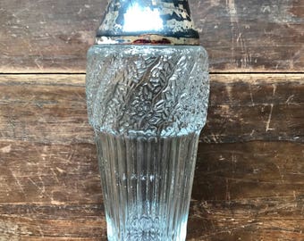 Vintage 1950s Glass Cocktail Shaker