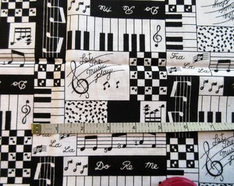 Piano fabric | Etsy