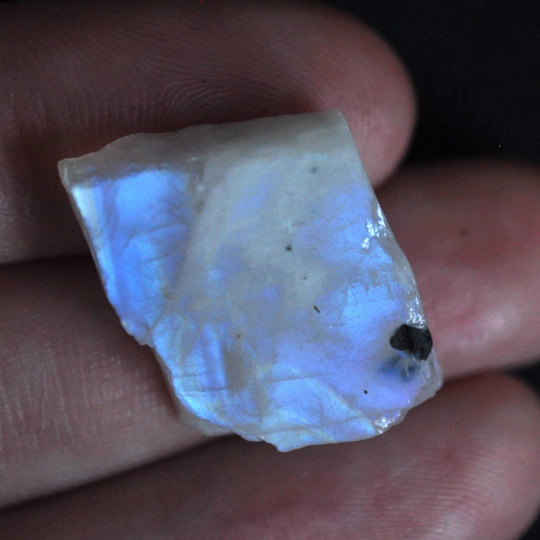 22.5cts Natural Rough Moonstone 17x15mm, Raw Moonstone Specimen, Rough